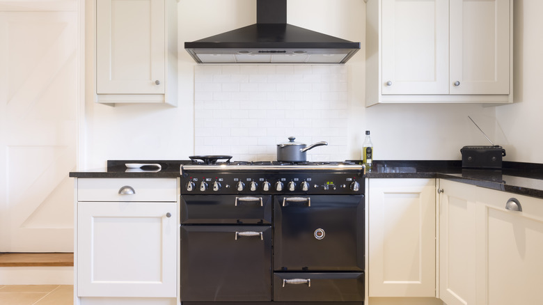 kitchen with shaker cabinets