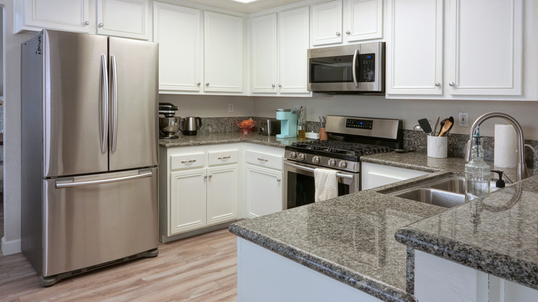 kitchen with granite countertops