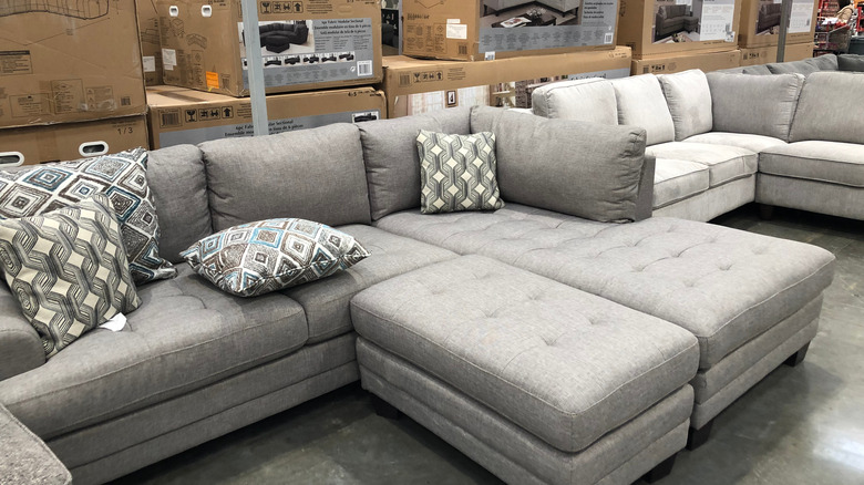 costco gray couch furniture sale