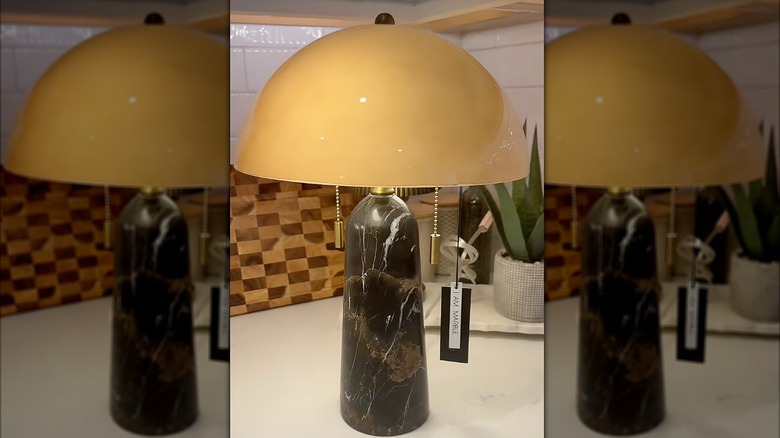 Viral Rachel Zoe mushroom lamp from HomeGoods.