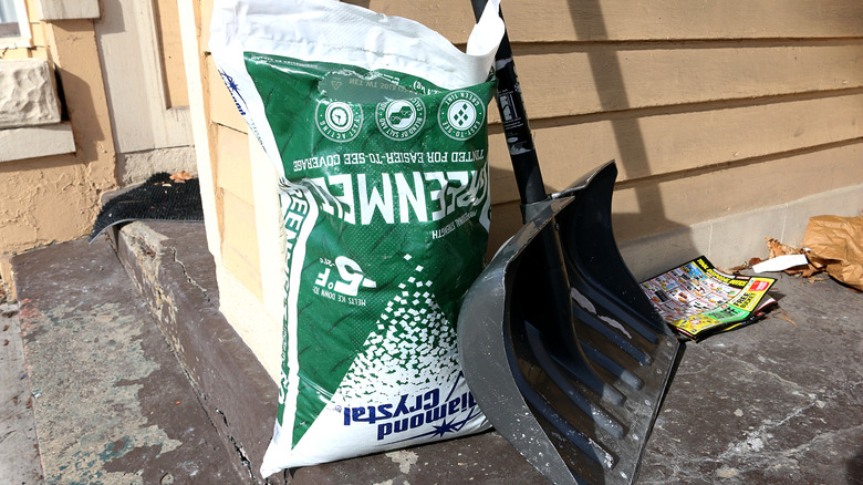 Huge bag of salt for melting ice