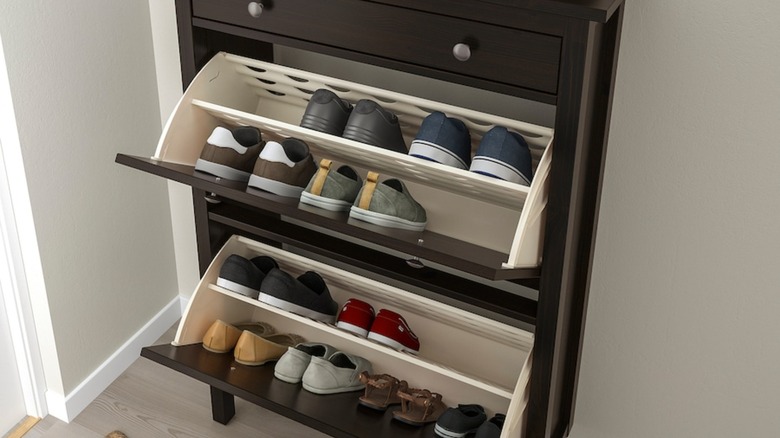 hemnes shoe storage