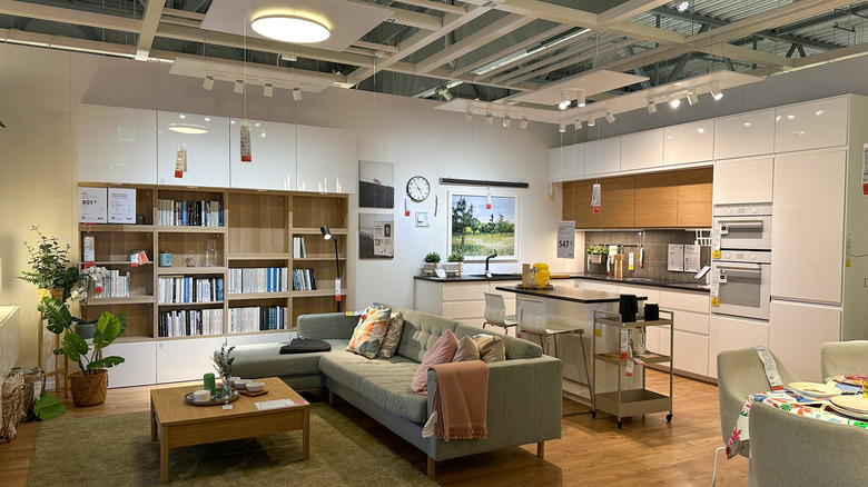 A showroom in the interior of IKEA