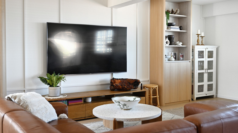 tv in modern living room