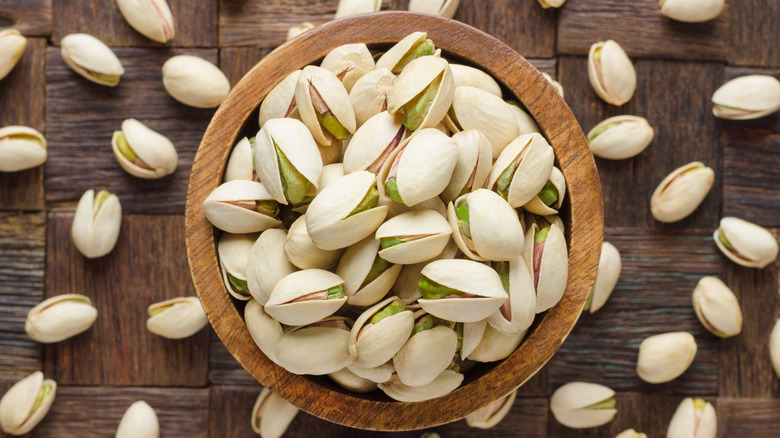 bowl of pistachios