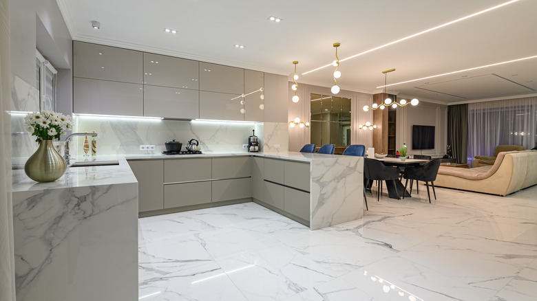 a bright kitchen