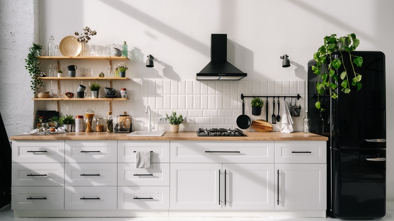 a white kitchen