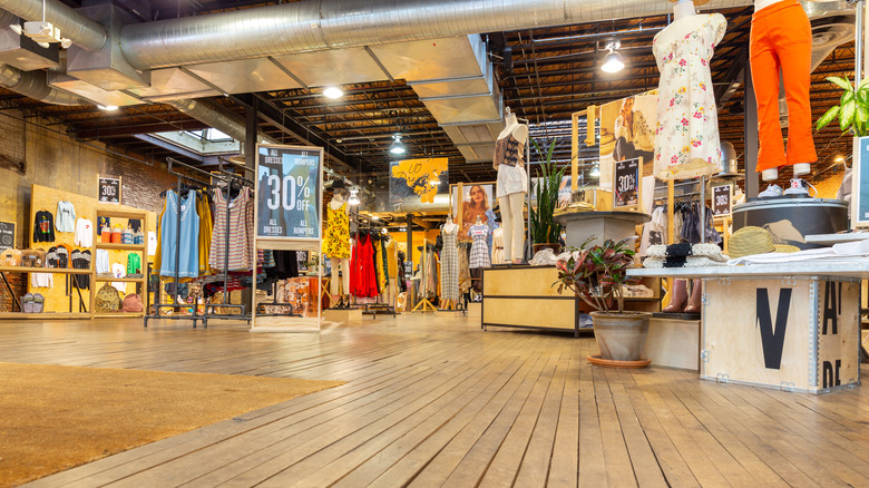 Urban Outfitters store interior 
