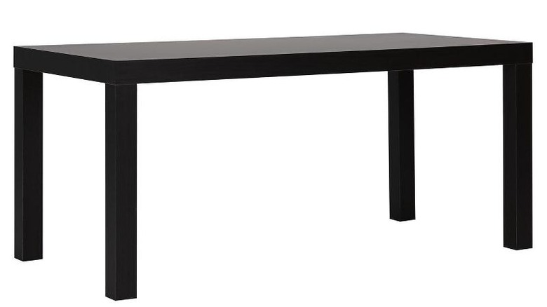 Simple black coffee table