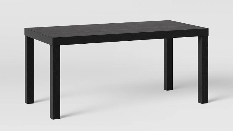 Simple black coffee table