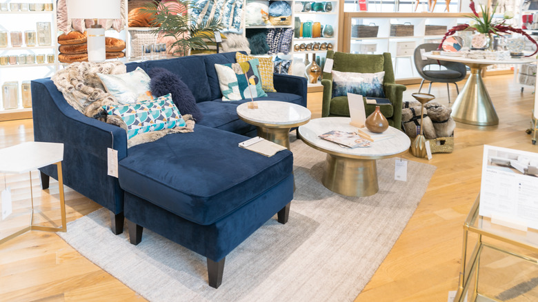 West Elm store display sectional