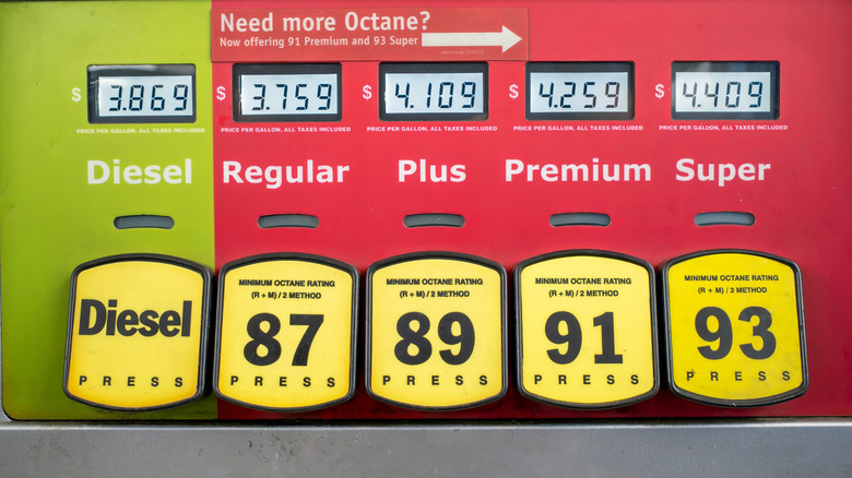 A large variety of fuel options and prices are available