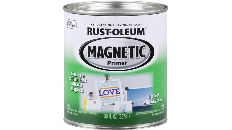 Rust-Oleum magnetic primer paint