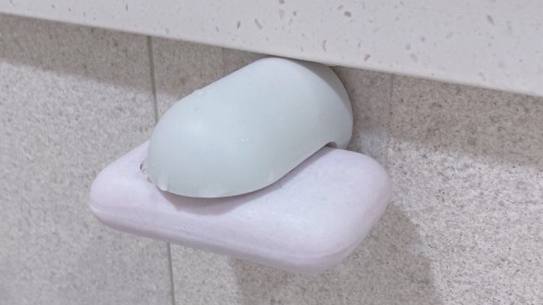 magnetic soap holder