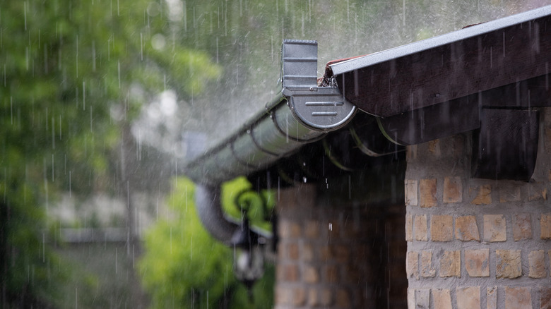 metal roof gutters