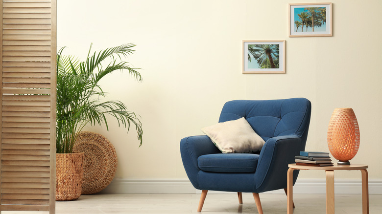room with comfortable chair
