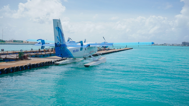 Seaplane in the Maldives