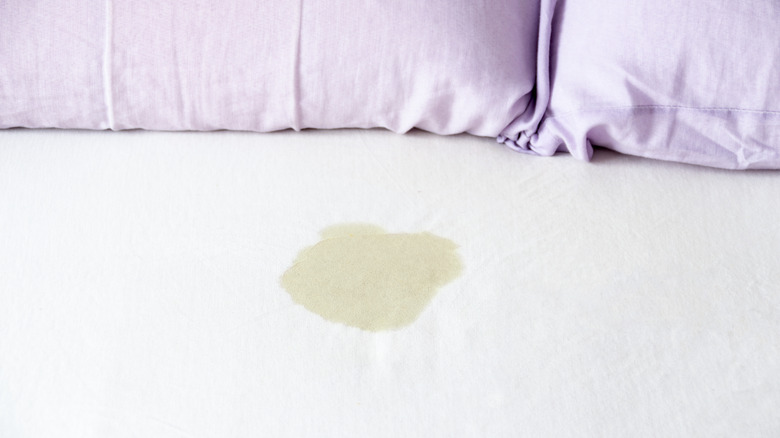 Urine on sheets