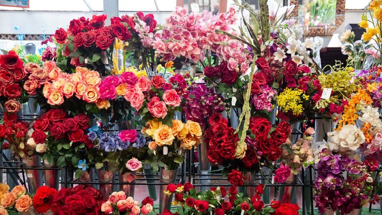 Faux flower display