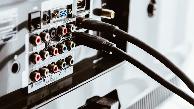 TV ports and vent