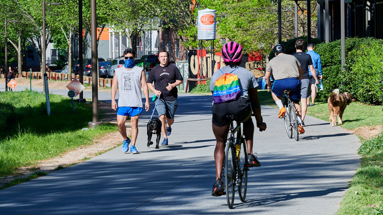 Visitors at the Atlanta Beltline