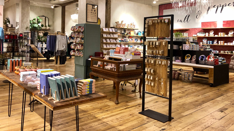 Inside Anthropologie store