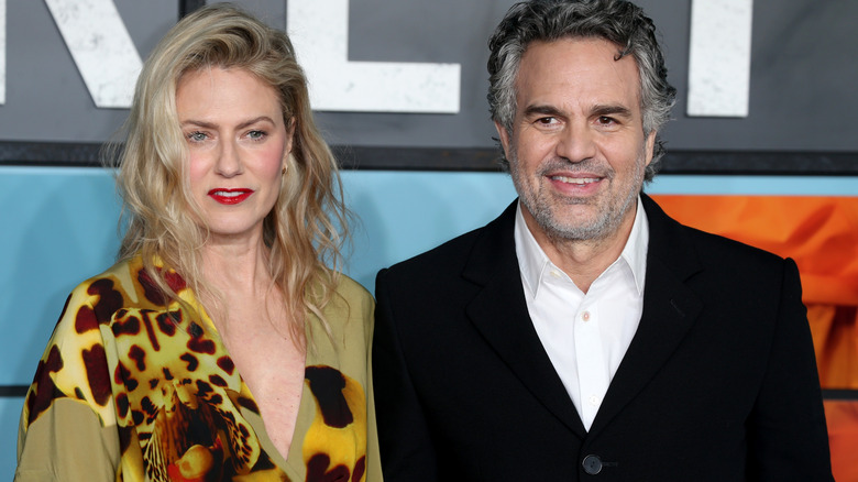 Mark Ruffalo with wife Sunrise at an event