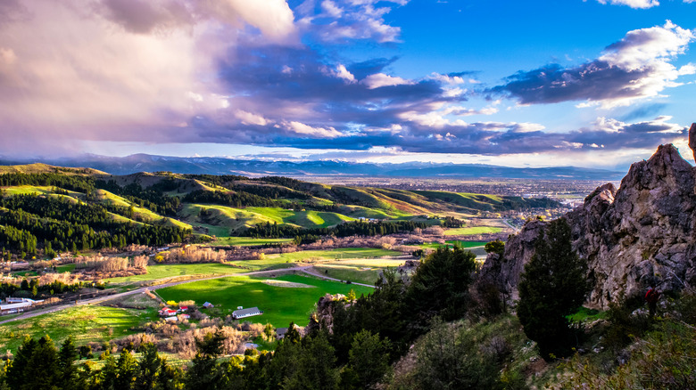 sunset in Bozeman, Montana 