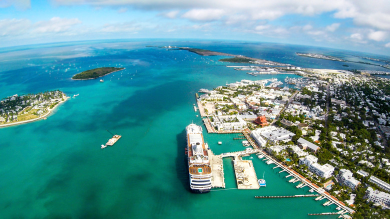arial view of Key West