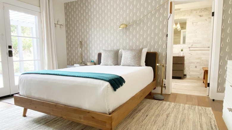 bright and airy bedroom 