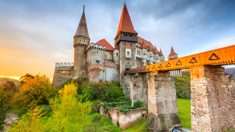 Corvin Castle in autumn