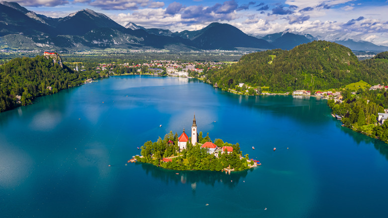 Lake Bled with church island