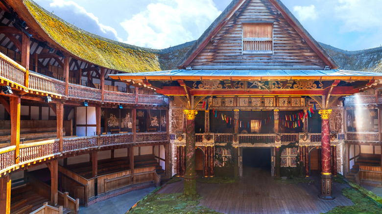 inside Shakespeare's Globe theater