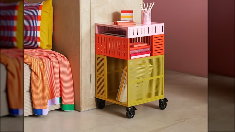 Colorful IKEA nightstand 