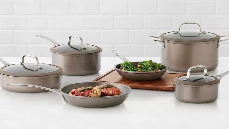 Food Network's 10-piece Textured Titanium Cookware Set