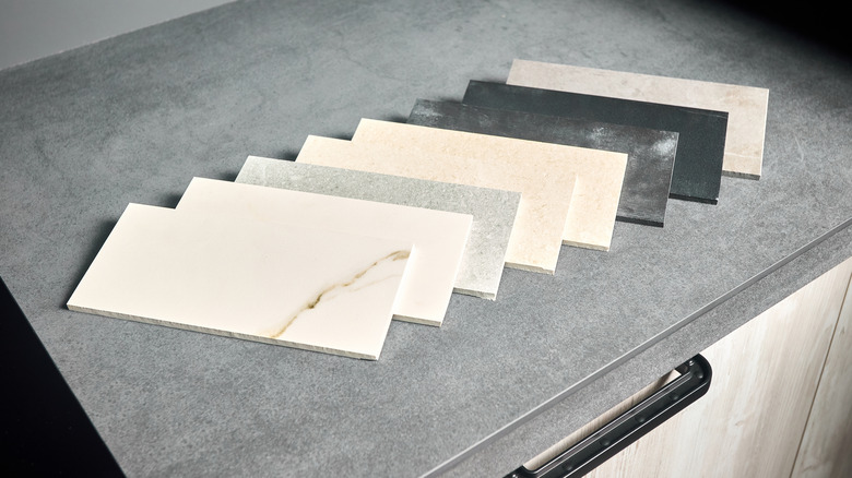 countertop material samples