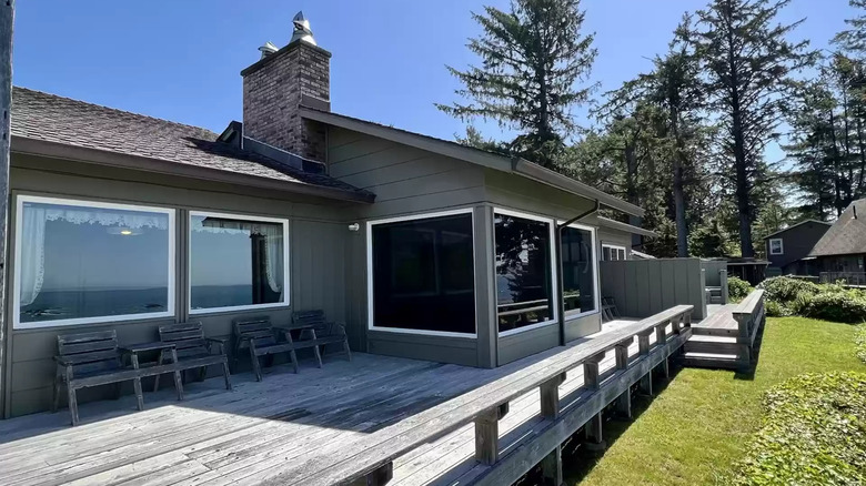Deck view of Oregon home