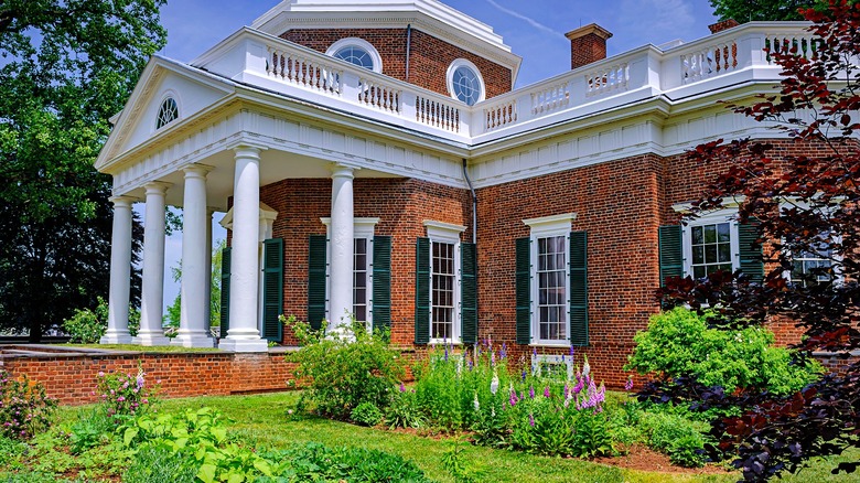 President Thomas Jefferson's Monticello estate in Virginia