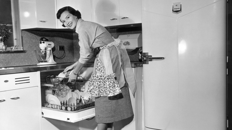 Retro kitchen scene