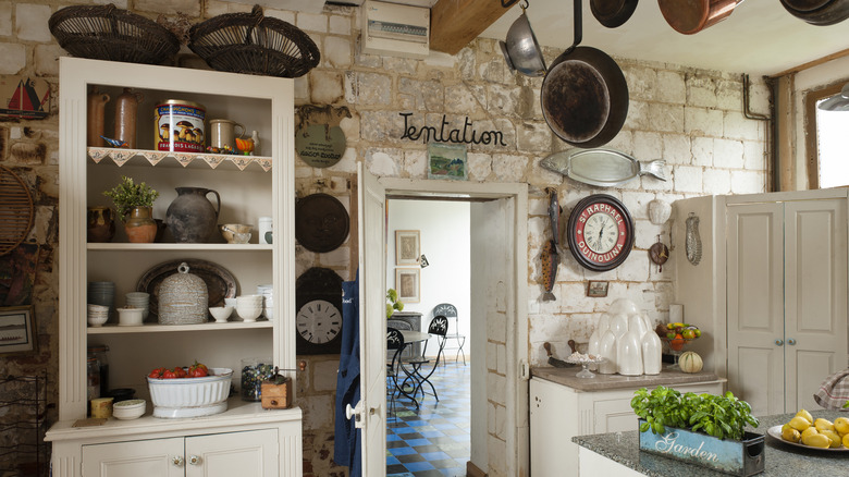 Image of a rustic kitchen with vintage charm