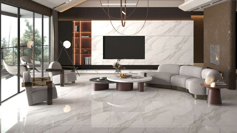 Luxury home with polished floor