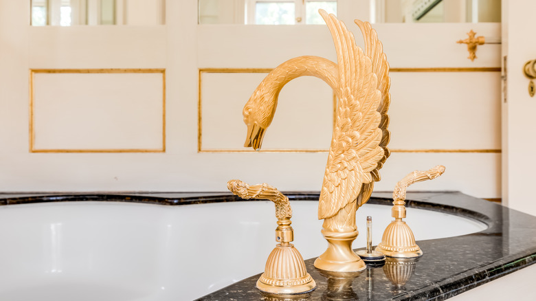 Golden swan faucet