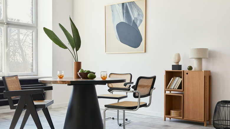 Abstract painting on wall