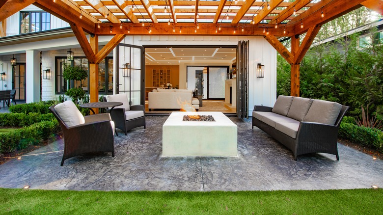 luxurious patio
