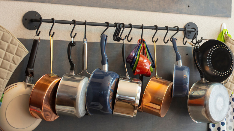 Hanging pots and pans