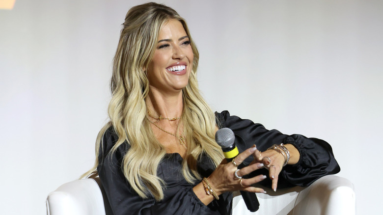 Christina Haack smiling during an interview