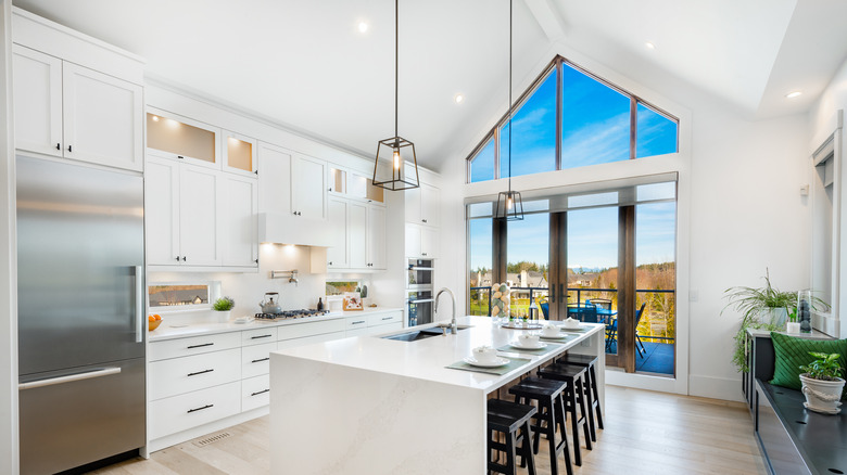 Modern white kitchen