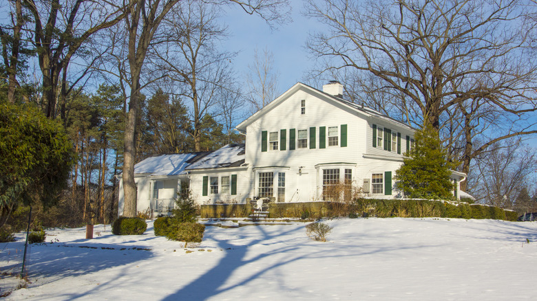 Ohio home in winter