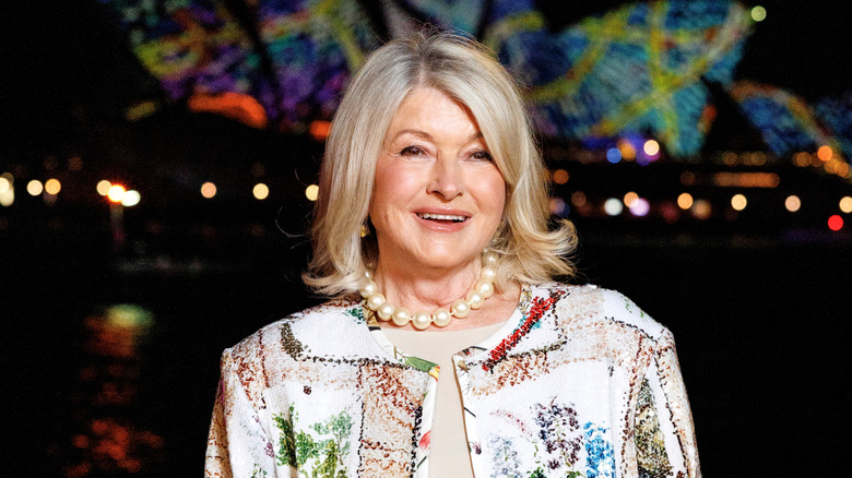 Close up of Martha Stewart at an event in Sydney, Australia