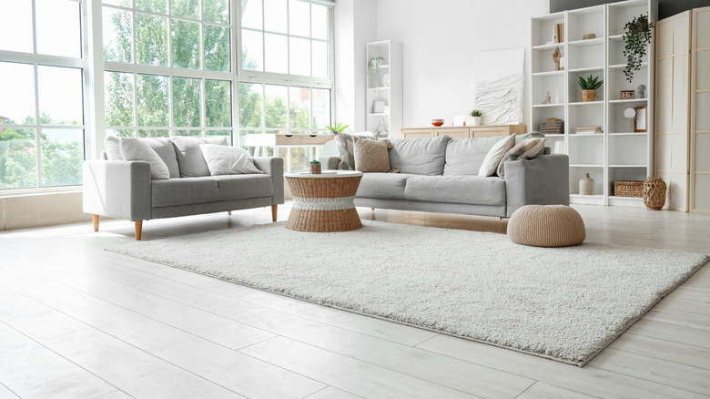 A gray living space